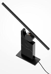 Maytoni Lampa de masă cu LED MONUMENTO, negru, 42 cm, marmură/metal, reglabil, Negru, Camera de zi / sufragerie, Marmură, Modern