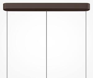 Maytoni Lampă suspendată LED Nuvem, maro, sticlă opală, lungime 66 cm, 3 becuri, reglabil, Maro / Rugină, Camera de zi / sufragerie, Sticlă, Modern