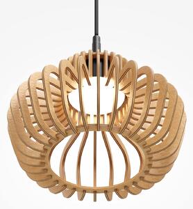 Maytoni Lampă suspendată LED Namiki, Ø 27 cm, lemn, CCT, 14 W, Lemn, Camera de zi / sufragerie, Lemn, Modern