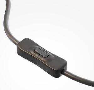 Maytoni Lampa de masă cu LED SCALA, maro/bronz, înălțime 24 cm, sticlă, dimabil, reglabil, Maro / Rugină, Camera de zi / sufragerie, Sticlă, Modern