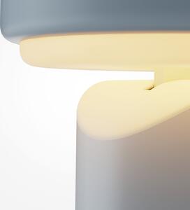 Maytoni Lampa de masă cu LED și baterie Topo, albastru deschis, înălțime 20 cm, metal,, reglabil, Albastru, Camera de zi / sufragerie, Metal, Modern