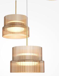 Maytoni Lampă suspendată LED SCALA, maro/bronz, Ø 40 cm, 3 becuri, sticlă, dimabilă, reglabil, Maro / Rugină, Camera de zi / sufragerie, Sticlă, Modern