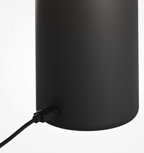 Maytoni Lampa de masă cu LED și baterie Topo, negru, înălțime 20 cm, metal, dimabil, reglabil, Negru, Camera de zi / sufragerie, Metal, Modern