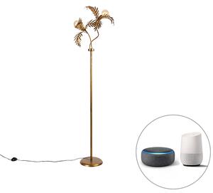 Lampă de podea inteligentă aurie 2 lumini cu Wifi G95 - Botanica