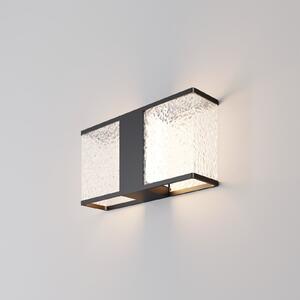 Maytoni Lampă de exterior Floeva, negru, lățime 37 cm, IP65, E27, reglabil, Negru, Metal, Modern
