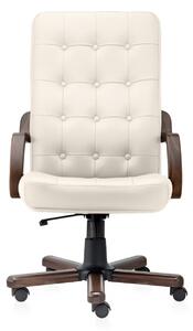 Scaun directorial ATLAS EXTRA piele naturala, Crem