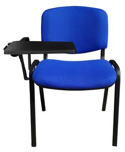 Scaun vizitator GOA BLACK cu masuta, Safir stofa cagliari