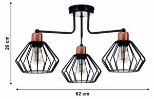 Lustră aplicată PORTO 3xE27/40W/230V