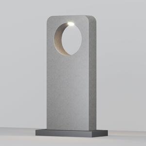 Maytoni Bornă luminoasă LED BETONE, înălțime 74 cm, gri, aspect de ciment, IP65, Gri, Beton, Modern