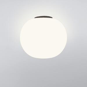 Casablanca Plafonieră Acai, alb/negru, sticlă, 21 cm, E27, reglabil, Alb, Camera de zi / sufragerie, Sticlă