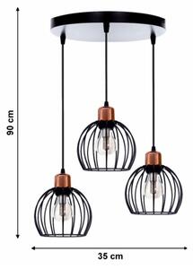 Lustră pe cablu CELTA 3xE27/40W/230V