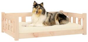 Pat pentru câini, 95,5x65,5x28 cm, lemn masiv de pin