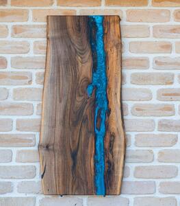 Walnut Delta Horizon – Platou Colosal River Flow - 86x41 cm