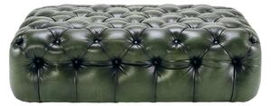 Taburet Austen din piele SaddleBrown