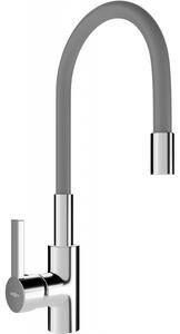 Mexen Flex baterie de bucătărie, Crom/Gri - 670900-06