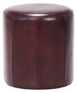 Taburet Column din piele SaddleBrown