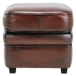 Taburet Mido din piele SaddleBrown
