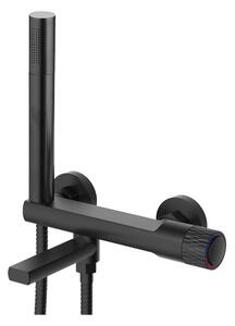 Bateria pentru cada Mexen Diamond cu set de dus, negru - 71530-70