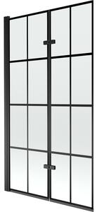 Mexen Castor paravan cadă 2-aripi 100 x 150 cm, Model negru, Neagră - 892-100-002-70-77