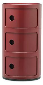 Componibili 3 Masă Laterală Burgundy - Kartell