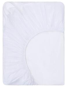 Cearșafuri cu elastic, impermeabile 2 buc. alb 90x200 cm bumbac
