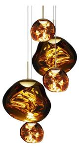 Melt Round LED Lustră Pendul Large Gold - Tom Dixon