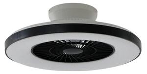 Paavo LED Smart Ventilator de tavan Negru - Lindby