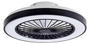 Teleo LED Ventilator de tavan Negru - Lindby