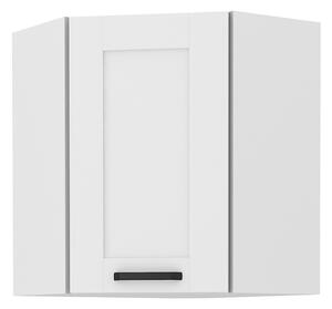 KONDELA Dulap superior de colţ, alb, LULA 58x58 GN-72 1F