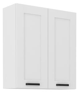 KONDELA Dulap superior, alb, LULA 80 G-90 2 F
