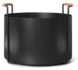 Port Firewood Bucket Negru - Ferm Living
