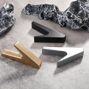 Cuier model CALIF, 1 carlig, finisaj aluminiu | auriu mat | negru mat
