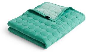 Mega Dot (Organic) Cuvertură de pat 195x245 Sea Green - Hay