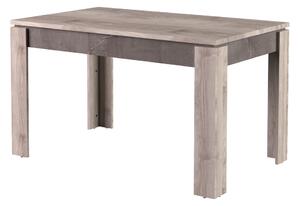 KONDELA Masă dining extensibilă, castan Nairobi/onix, 130-175x80 cm, JESI NEW