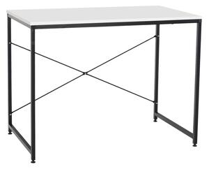 KONDELA Birou, alb/negru, 90x60 cm, MELLORA