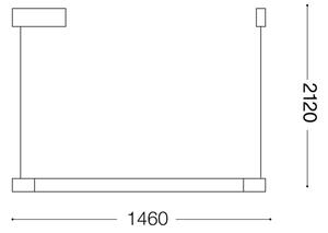 Lustră LED pe cablu Ideal Lux YOKO LED/16W/230V negru