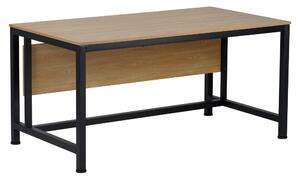KONDELA Birou, stejar/negru, 120x80 cm, KILIS NEW