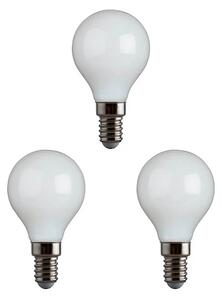 3-pack Bec LED 4W (470lm) Opal CRI95 Reglabil E14 - e3light