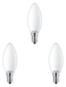 3-pack Bec LED 2,2W Sticlă Kerte (250lm) E14 - Philips