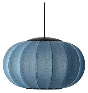Knit-Wit 45 Oval LED Lustră Pendul Blue Stone - Made By Hand