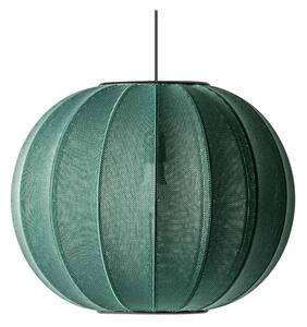 Knit-Wit 45 Round LED Lustră Pendul Tweed Green - Made By Hand