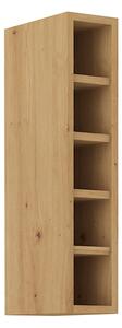 KONDELA Dulap superior cu rafturi, stejar artizan, LULA 15 G-72 OTW