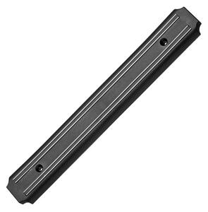 Suport magnetic pentru cutite de bucatarie IdeallStore, PVC, 32 cm, negru