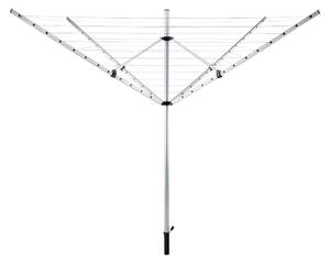 KONDELA Uscător de haine de grădină, argintiu/neagră, 50 m, ROTARY NEW TYP 1