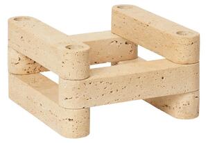 Newel Modular Suport pentru Lumânări Set Travertine - Ferm Living
