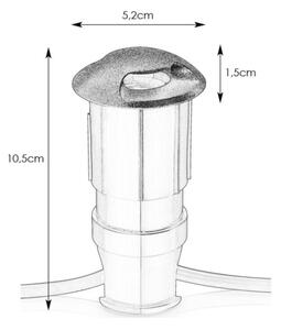 Markslöjd 107289 - Corp de iluminat LED încastrat pentru exterior GARDEN24 LED/0,8W/24V IP44 negru
