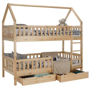 KONDELA Pat supraetajat Montessori, natural, VENITA TYP 2