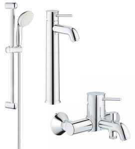 Set complet baterii baie 3 in1 Grohe Classic marimea XL,montare blat (23784000,23787000,27853001)