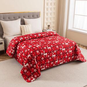 Cuvertura de pat VELVET CHRISTMAS, rosu Dimensiune: 170 x 210 cm