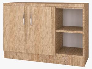 Pantofar cu 2 usi, H90 x L80 x A40 cm, Culaore Stejar Sonoma , Pal 18mm
